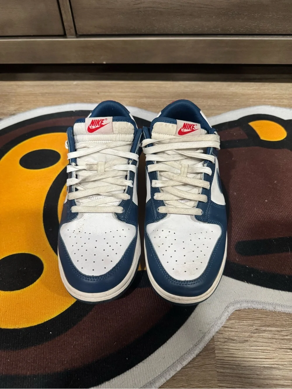 Nike Dunk Low Valerian Blue/White Low Top Lace Up Sneakers Size 10.5
